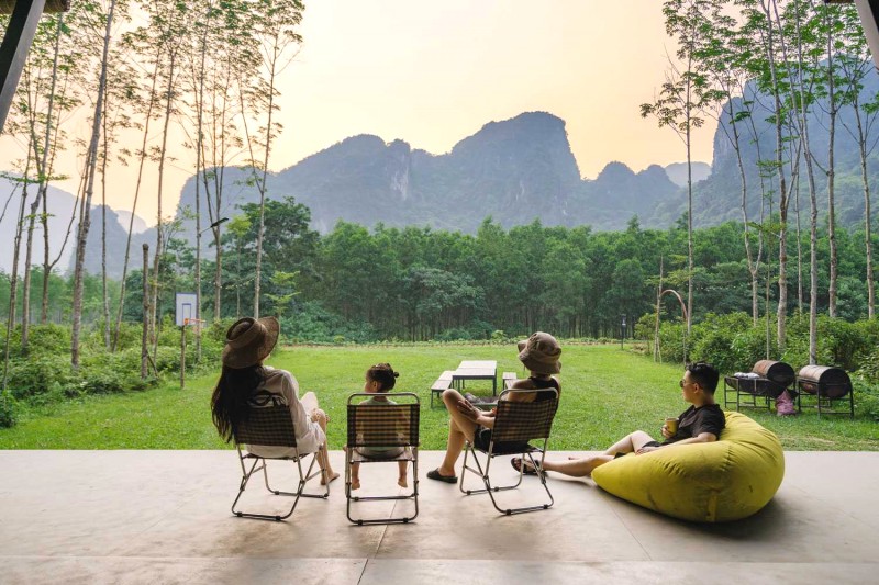 Thư giãn yên bình.