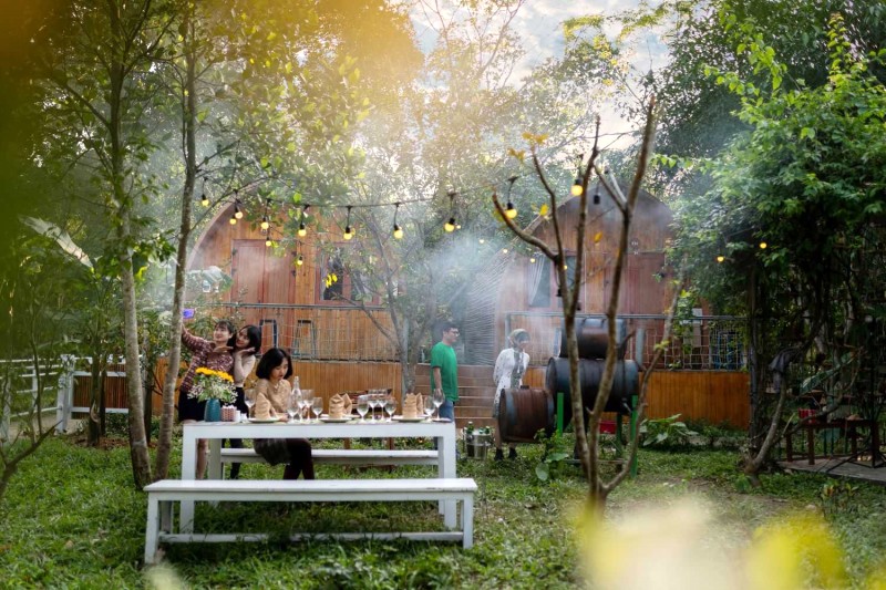 Chạng vạng yên bình tại Chày Lập Farmstay.