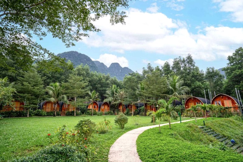 Cổng khu nhà Farm, Chày Lập Farmstay.